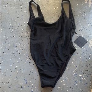 Dixperfect black low back one piece bathing suit M